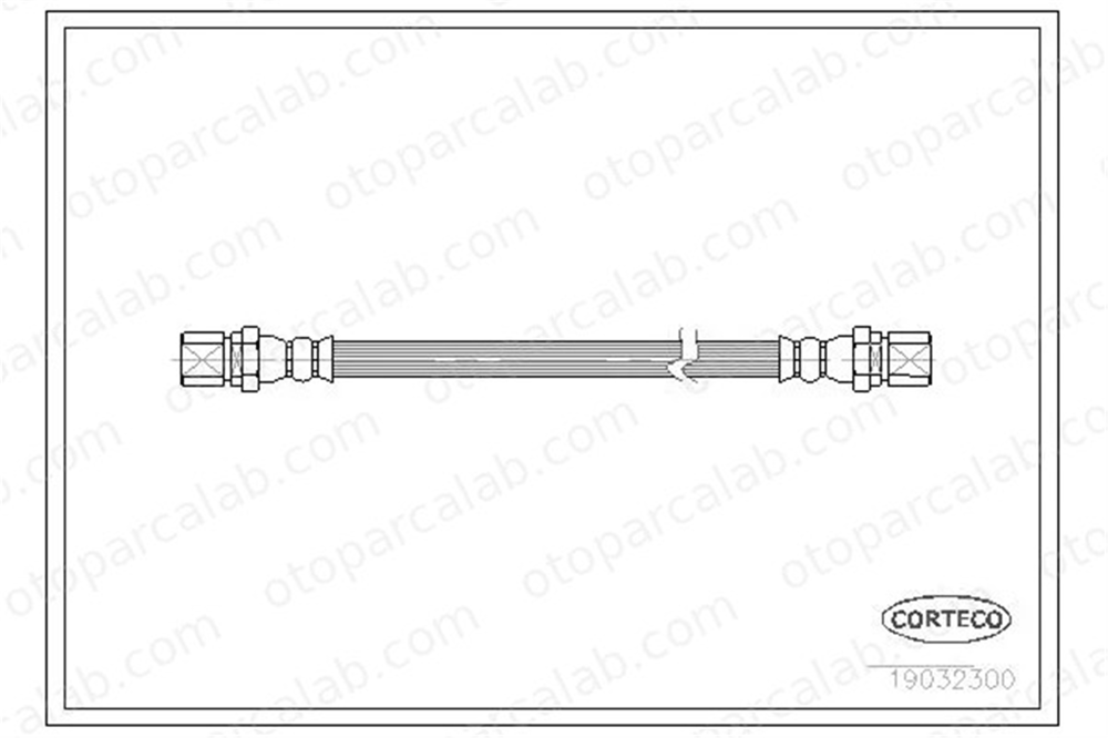 CORTECO 19032300 Fren Hortumu Arka Sağ veya Sol MG MAESTRO MONTEGO 19032300 GBH193
