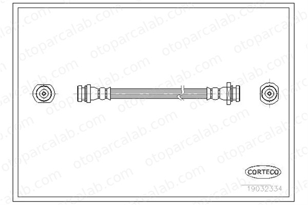 CORTECO 19032334 Fren Hortumu Arka Sağ veya Sol SUZUKI VITARA VITARA Cabrio 19032334 5156083031
