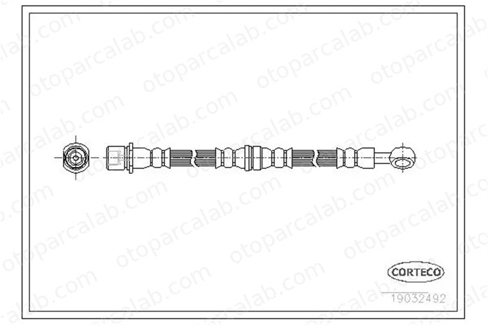 CORTECO 19032492 Fren Hortumu Ön Sağ veya Sol SUBARU FORESTER 19032492 26550FC010
