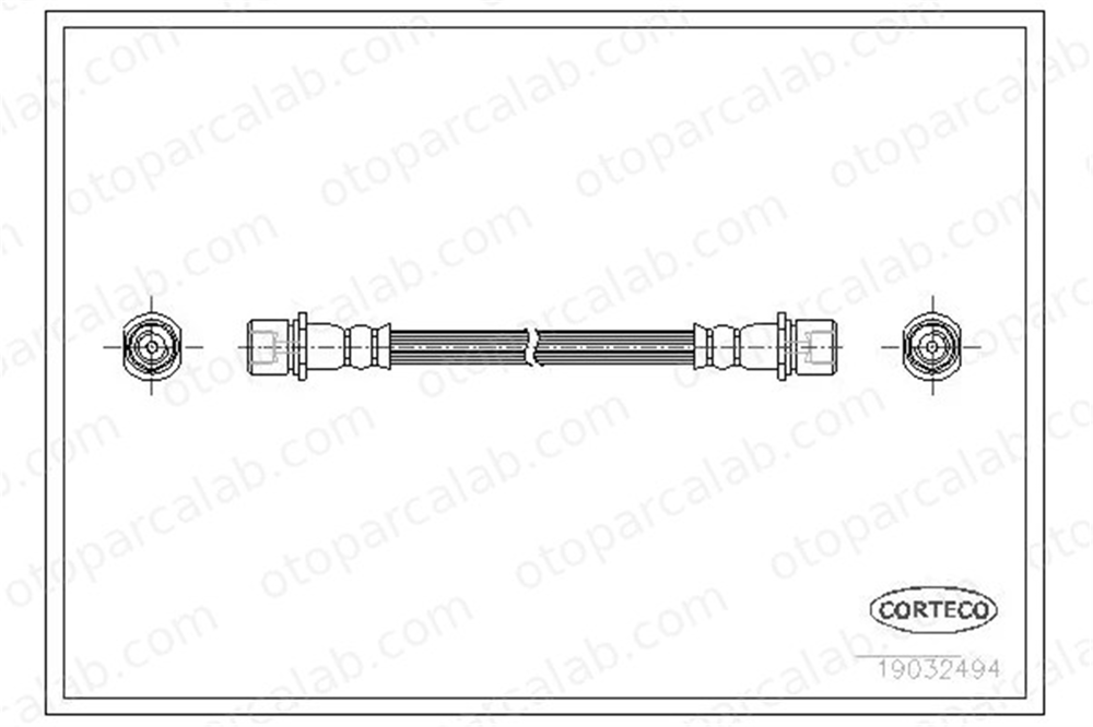 CORTECO 19032494 Fren Hortumu Arka Sağ veya Sol SUBARU FORESTER 26550FC000