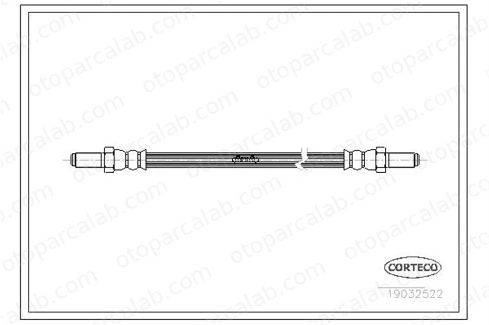 CORTECO 19032522 Fren Hortumu Ön Sağ veya Sol ALFA ROMEO 155 FIAT REGATA 19032522 DAR2523