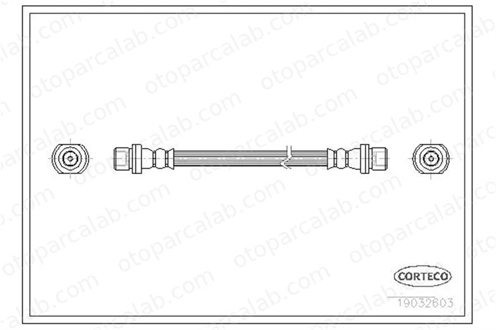 CORTECO 19032603 Fren Hortumu Arka Sağ veya Sol TOYOTA RAV 4 I RAV 4 I Cabrio 9094702780