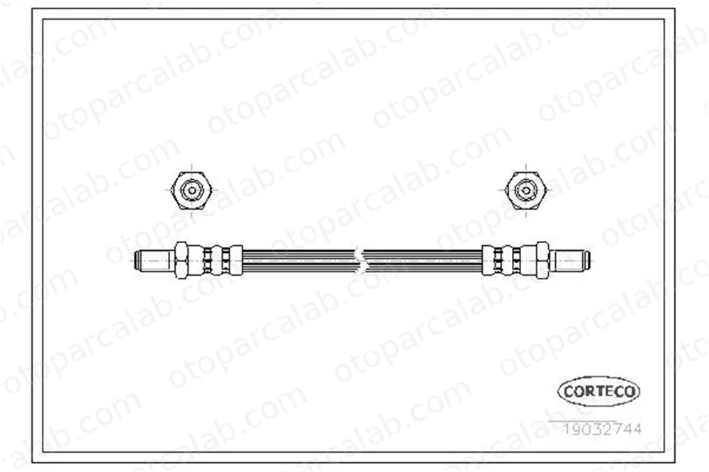 CORTECO 19032744 Fren Hortumu Arka Sağ veya Sol MORRIS MARINA TRIUMPH DOLOMITE 19032744 5873731010