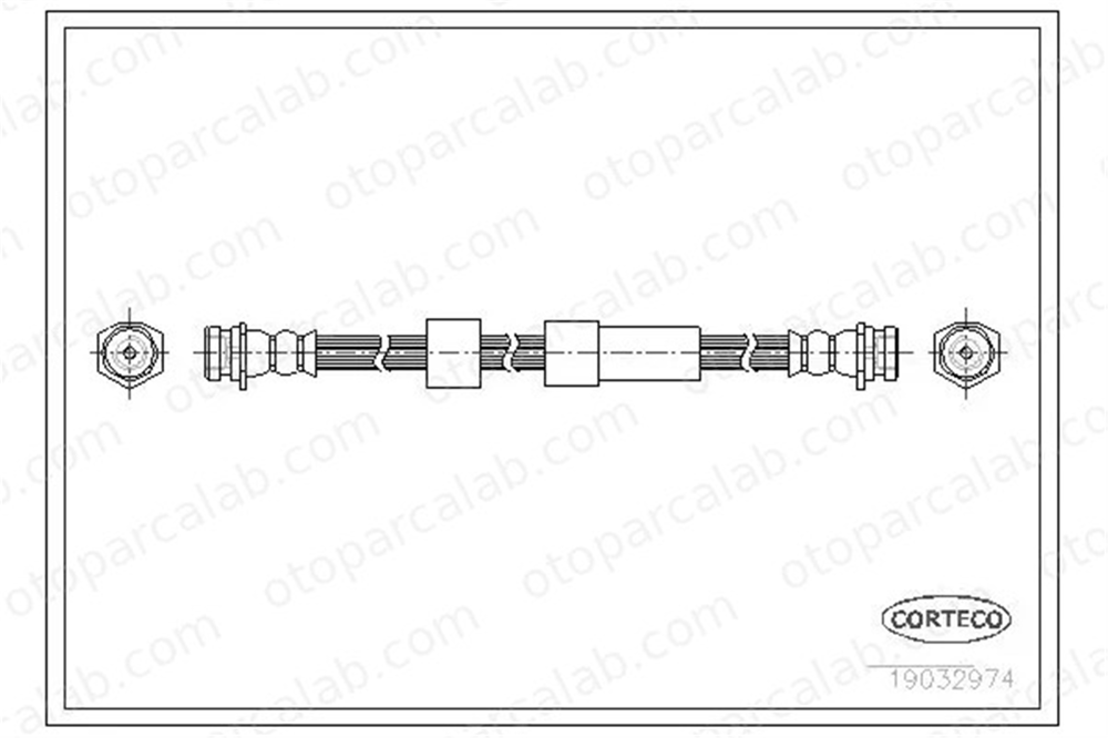 CORTECO 19032974 Fren Hortumu Arka Sağ veya Sol FORD RANGER 19032974 3672187