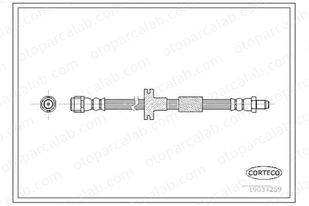 CORTECO 19034259 Fren Hortumu Ön Sağ veya Sol MERCEDES-BENZ C-SERISI C-SERISI T-Model 19034259 A2024200148