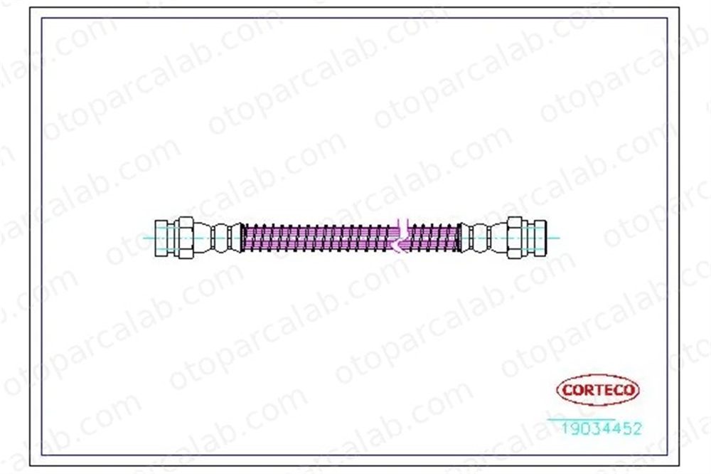 CORTECO 19034452 Fren Hortumu Arka Sağ HYUNDAI GETZ 587381C000
