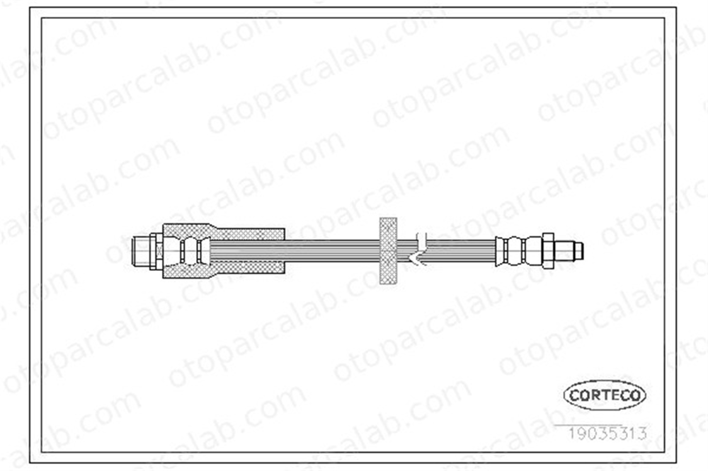 CORTECO 19035313 Fren Hortumu Arka Sağ veya Sol AUDI A6 C6 A6 Allroad C6 19035313 4F0611775D
