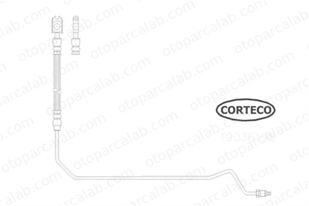 CORTECO 19036198 Fren Hortumu Arka Sol AUDI A6 C5 Avant A6 C5 19036198 8E0611764K