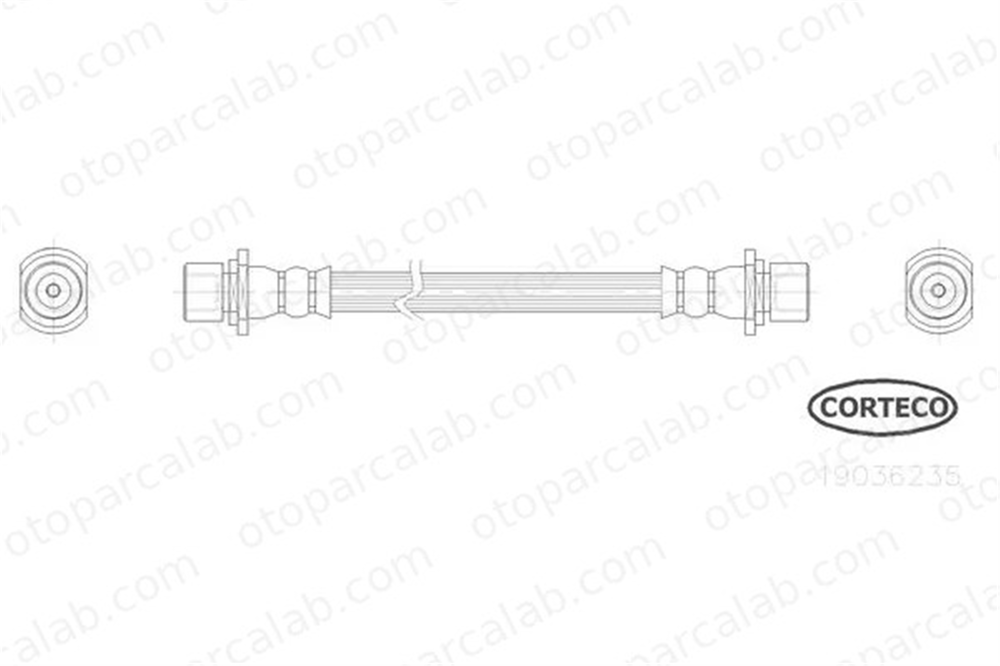 CORTECO 19036235 Fren Hortumu Arka Sağ veya Sol DAIHATSU SIRION MATERIA 19036235 9004922193