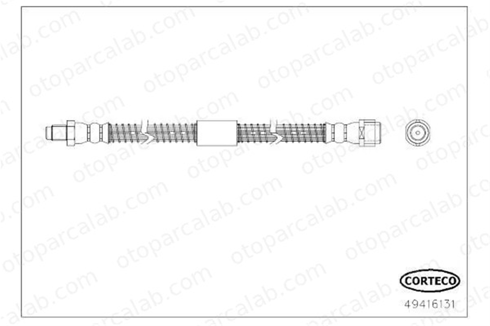 CORTECO 49416131 Fren Hortumu Ön Sağ veya Sol MERCEDES-BENZ S-SERISI S-SERISI Coupe 49416131 2214200548
