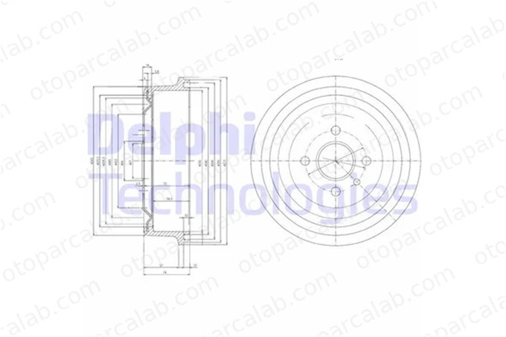 DELPHI BF103 Kampana Arka Sağ veya Sol OPEL KADETT E Hatchback KADETT E Station wagon 568056 90135264