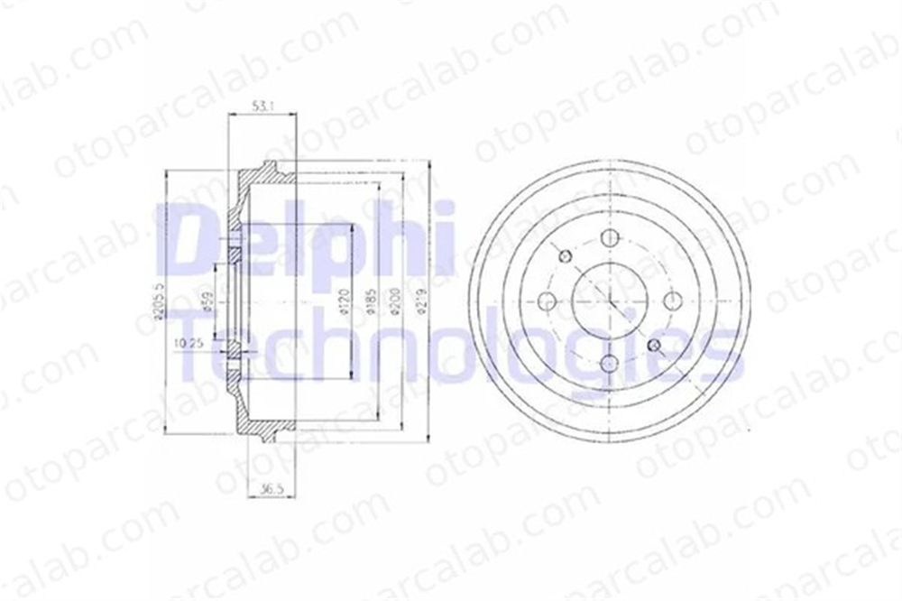 DELPHI BF136 Kampana Arka Sağ veya Sol FIAT UNO PANDA 7777842 4236768
