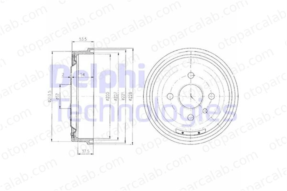 DELPHI BF151 Kampana Arka Sağ veya Sol OPEL ASTRA F KADETT E Hatchback 568053 568058