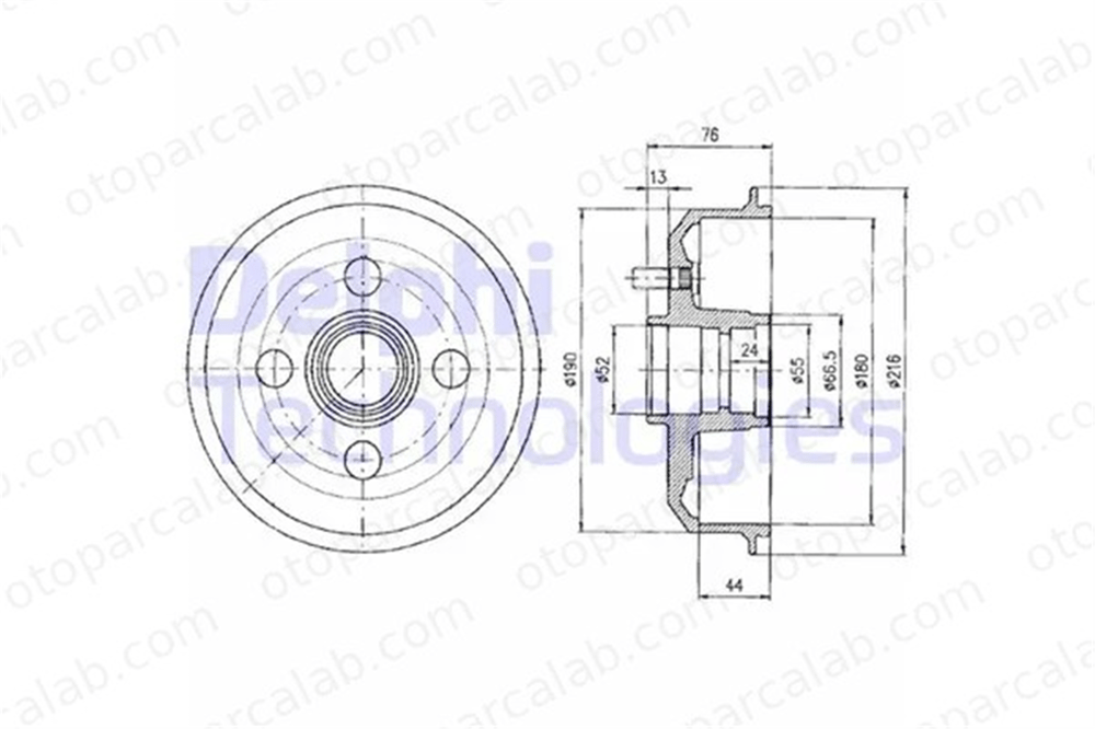 DELPHI BF329 Kampana Arka Sağ veya Sol FORD ESCORT VI ESCORT VI Sedan 1000859 1017668