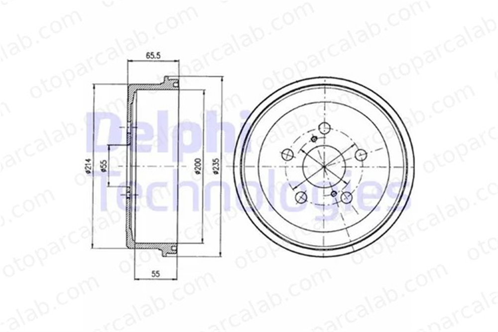 DELPHI BF341 Kampana Arka Sağ veya Sol TOYOTA CARINA E VI CARINA E VI Sedan 4243105010 4243120190