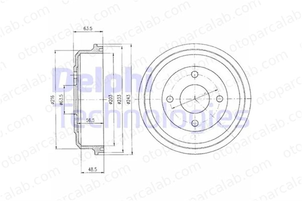 DELPHI BF369 Kampana Arka Sağ veya Sol FORD MONDEO I MONDEO I Turnier 93BB1126AB 6710008
