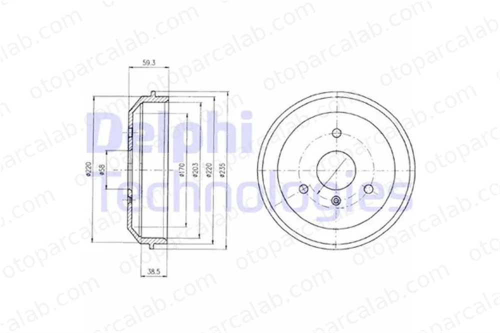 DELPHI BF465 Kampana Arka Sağ veya Sol SMART FORTWO Coupe FORTWO Cabrio 4329V001 000 4329 V001