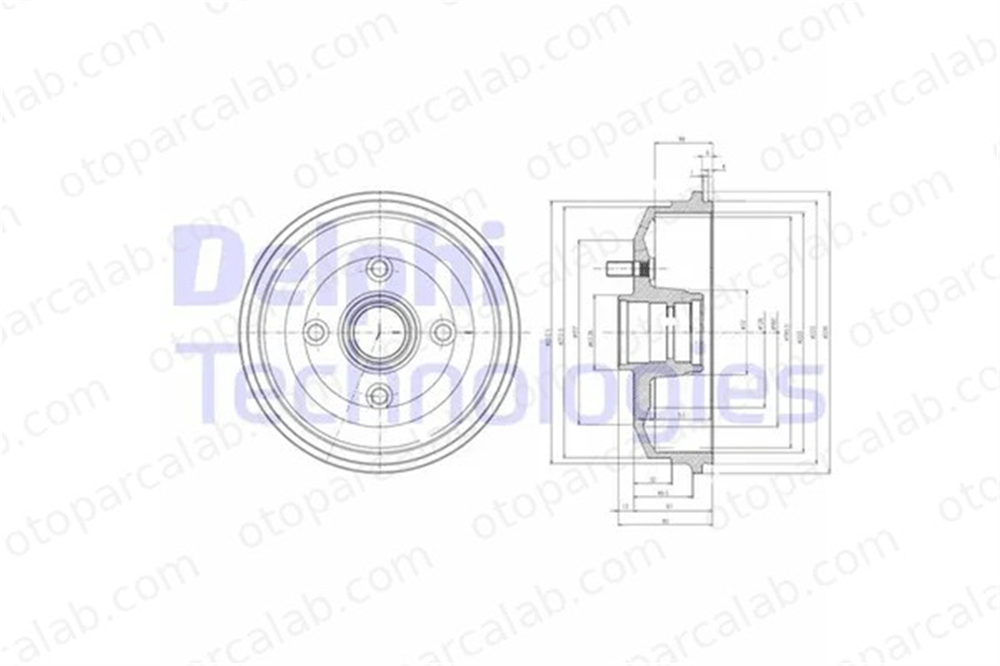 DELPHI BF468 Kampana Arka Sağ veya Sol FORD ESCORT V ESCORT V Turnier 1011288 1057814