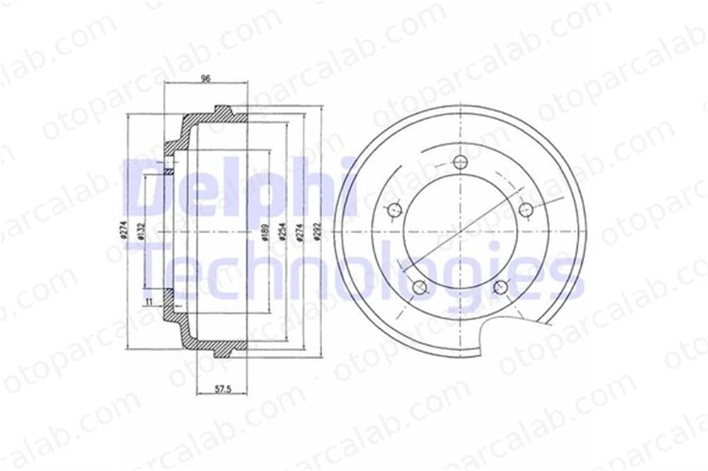 DELPHI BF479 Kampana Arka Sağ veya Sol FORD TRANSIT Minibüs/Otobüs TRANSIT Panelvan/Van 1C1W1126AE 1C1W1126AB
