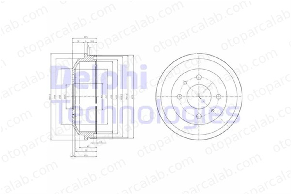 DELPHI BF519 Kampana Arka Sağ veya Sol HYUNDAI ACCENT II ACCENT II Sedan 5841125010