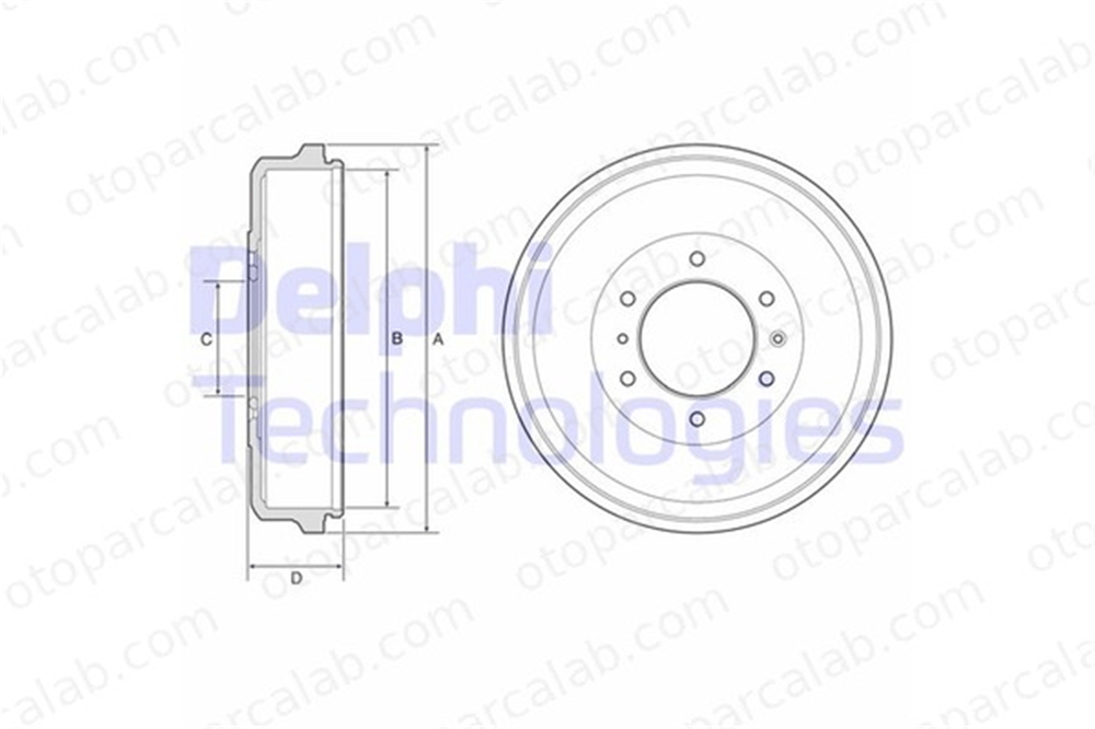DELPHI BF573 Kampana Arka Sağ veya Sol ISUZU D-MAX II 8979480380 8979480381