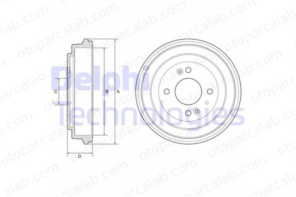 DELPHI BF580 Kampana Arka Sağ veya Sol HYUNDAI i10 I KIA RIO II 43206EB360 584111G000