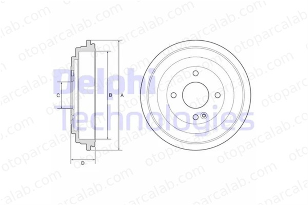 DELPHI BF592 Kampana Arka Sağ veya Sol KIA RIO IV STONIC 584110U000 584110U000DS