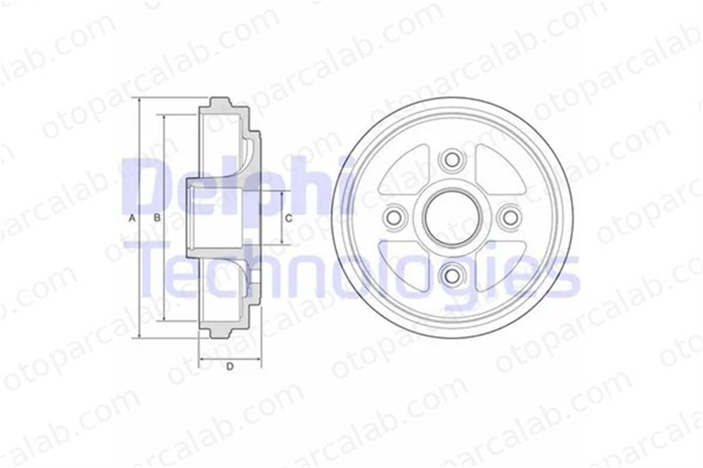 DELPHI BF602 Kampana Arka Sağ veya Sol SUZUKI ALTO VI IGNIS I 4351176G00 4351176G50