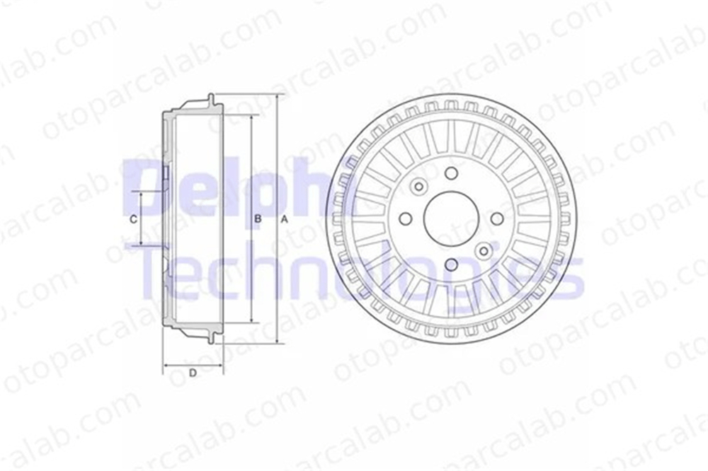 DELPHI BF620 Kampana Arka Sağ veya Sol RENAULT TWINGO III SMART FORFOUR Hatchback 432062488R 432065501R