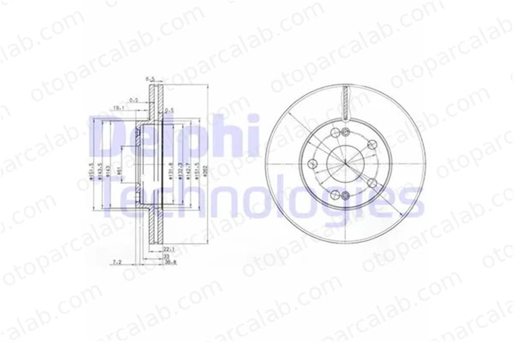 DELPHI BG2695 Fren Disk Ayna Ön Sağ ve Sol RENAULT LAGUNA I LAGUNA I Grandtour 7700204301 7700802233