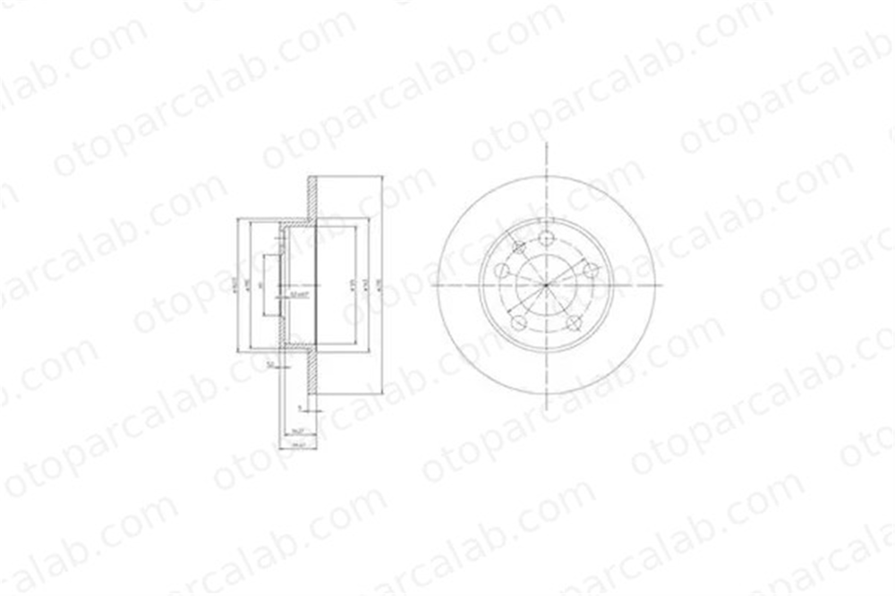 DELPHI BG3034 Fren Disk Ayna Arka Sağ ve Sol SEAT IBIZA IV SC VW POLO V 1J0615601N 1J0615601