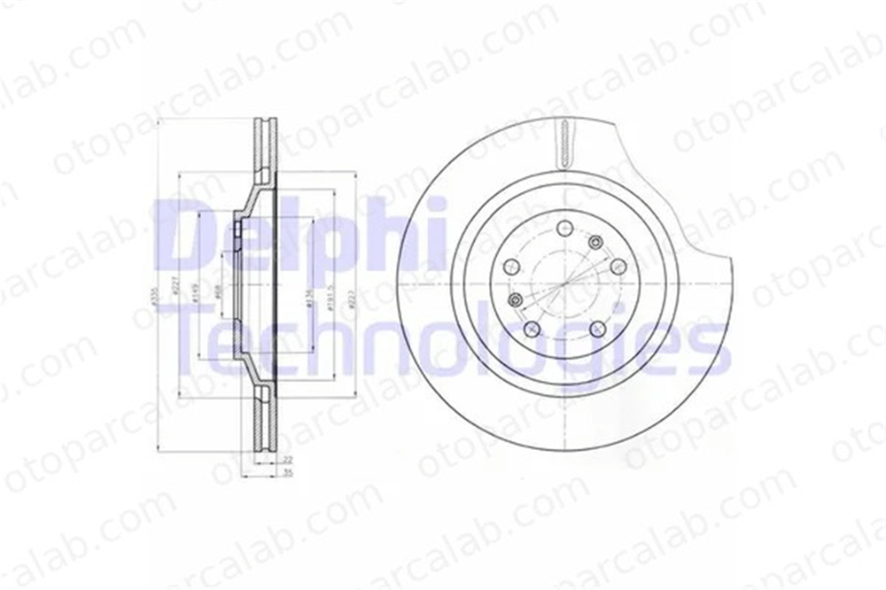 DELPHI BG4292C Fren Disk Ayna Arka Sağ ve Sol BENTLEY CONTINENTAL Coupe AUDI A8 D3 3D0615601 3D0615601C