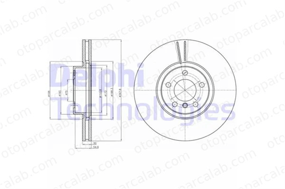 DELPHI BG9063C Fren Disk Ayna Ön Sağ ve Sol BMW X5 X6 34116771986 34116793244