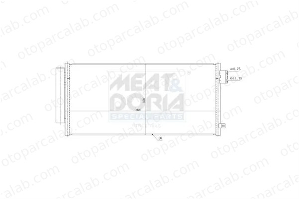 DELPHI CF20295 Klima Radyatörü FIAT 500L TIPO Hatchback 51887955 52102801