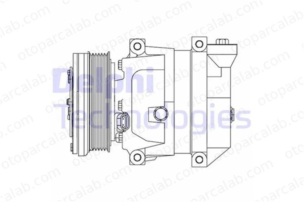 DELPHI CS10095-12B1 Klima Kompresörü DAEWOO KALOS CHEVROLET AVEO / KALOS Hatchback 96246405 95925480