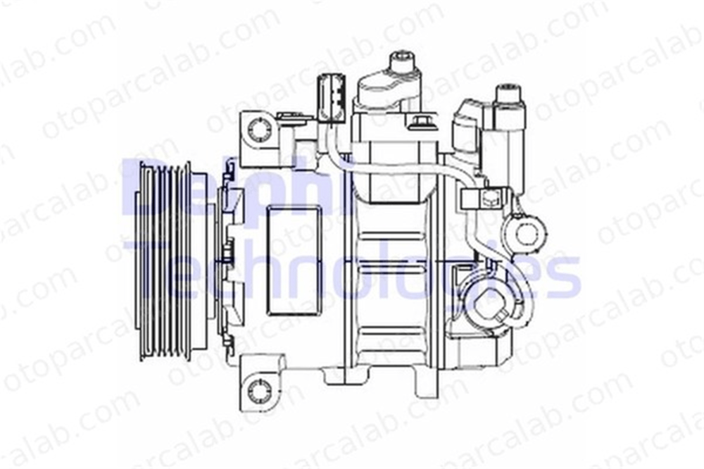 DELPHI CS20474 Klima Kompresörü AUDI A6 C6 Avant A6 C6 4F0260805AF 4F0260805AB