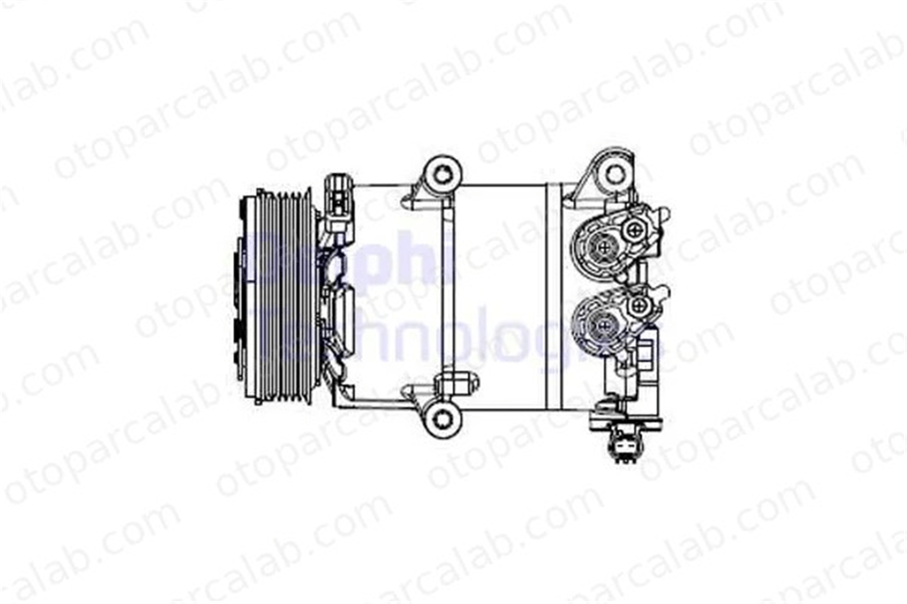 DELPHI CS20553 Klima Kompresörü FORD KUGA II KUGA II VAN GV6119D629CC CV6119D629CD