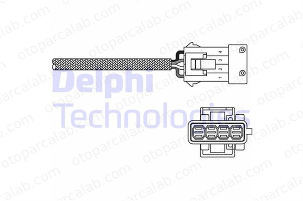 DELPHI ES10797-12B1 Oksijen (Lambda) Sensörü CITROËN XSARA PEUGEOT 206 Hatchback 467780 1618E6