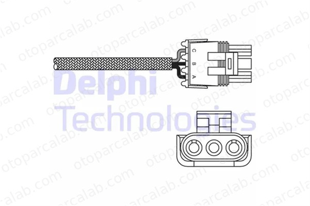 DELPHI ES10969-12B1 Oksijen (Lambda) Sensörü RENAULT CLIO I 19 II Chamade 7700746375 7700854148