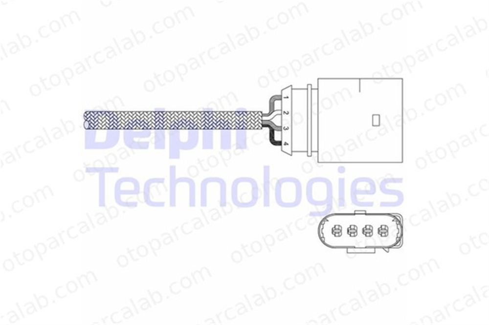 DELPHI ES20338-12B1 Oksijen (Lambda) Sensörü AUDI A6 C5 Avant A4 B6 1K0998262 58906265B