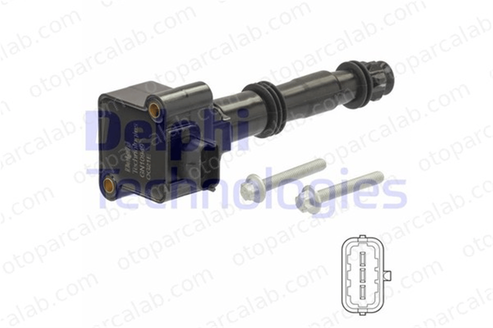 DELPHI GN10949-12B1 Ateşleme Bobini PORSCHE 911 911 Cabrio 90660210101 90660210200