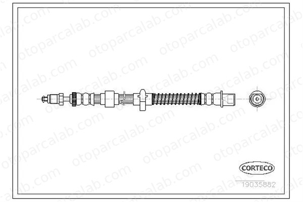 DELPHI LH6511 Fren Hortumu Arka Sol CITROËN C5 III Break C5 III 4806E7 4806K2