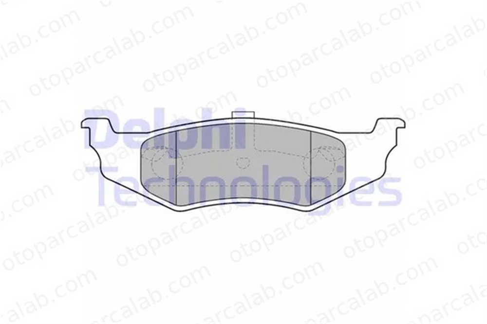 DELPHI LP1515 Fren Disk Balata Arka CHRYSLER PT CRUISER DODGE CARAVAN 5011631AA 05011631AA