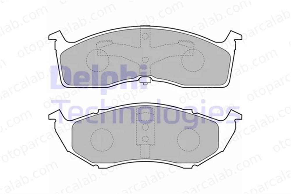 DELPHI LP1531 Fren Disk Balata Ön CHRYSLER VOYAGER / GRAND VOYAGER III DODGE CARAVAN 5014527AA 05014527AA