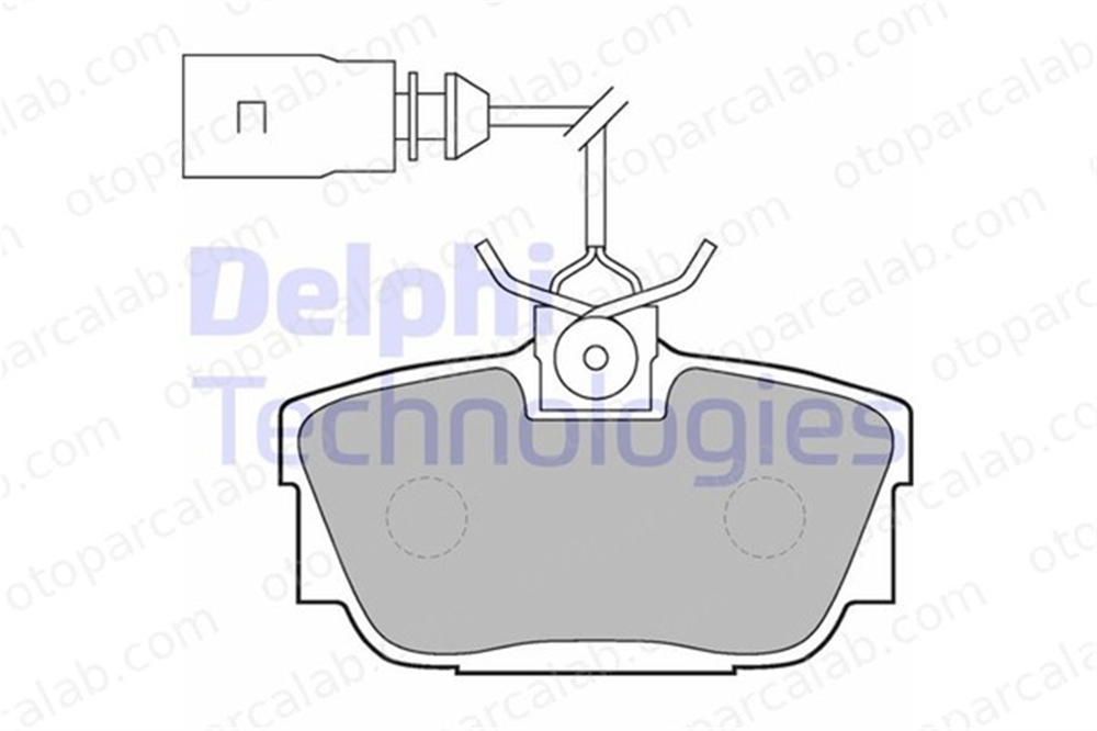 DELPHI LP1541 Fren Disk Balata Arka VW TRANSPORTER T4 Panelvan/Van TRANSPORTER T4 Minibüs/Otobüs 7D0698451B 7D0698451C