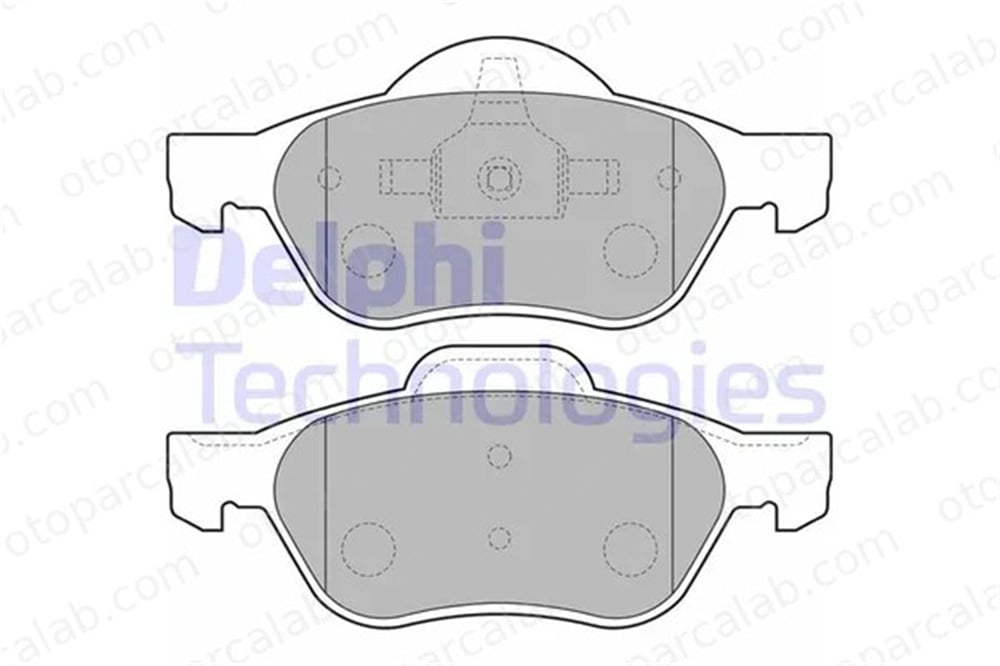 DELPHI LP1714 Fren Disk Balata Ön RENAULT LAGUNA II Grandtour LAGUNA II 7701206598 410600012R