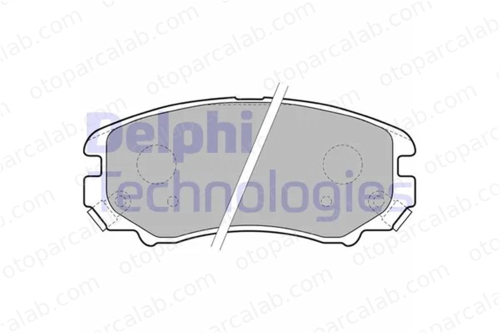 DELPHI LP1902 Fren Disk Balata Ön HYUNDAI TUCSON KIA SPORTAGE II 581012EA10 5810138A81