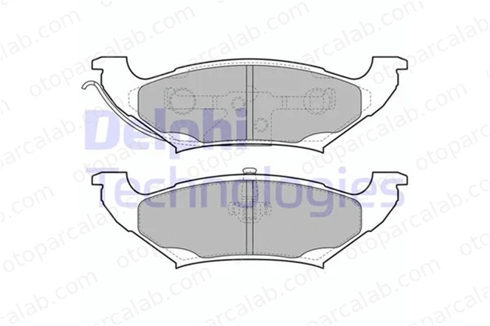 DELPHI LP2085 Fren Disk Balata Ön CHRYSLER VOYAGER / GRAND VOYAGER III DODGE CARAVAN 4882579 04882579