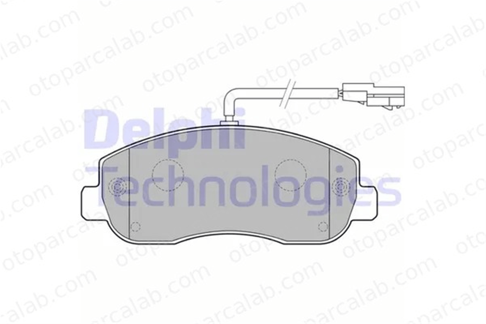 DELPHI LP2190 Fren Disk Balata Ön OPEL MOVANO B Panelvan/Van MOVANO B Platform şasi 93167551 410604386R
