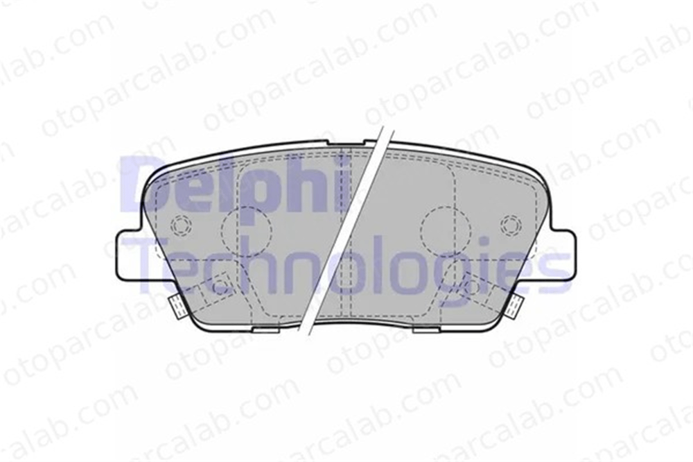 DELPHI LP2202 Fren Disk Balata Arka HYUNDAI SANTA FÉ III SANTA FÉ II 583022JA00 58302J5A00